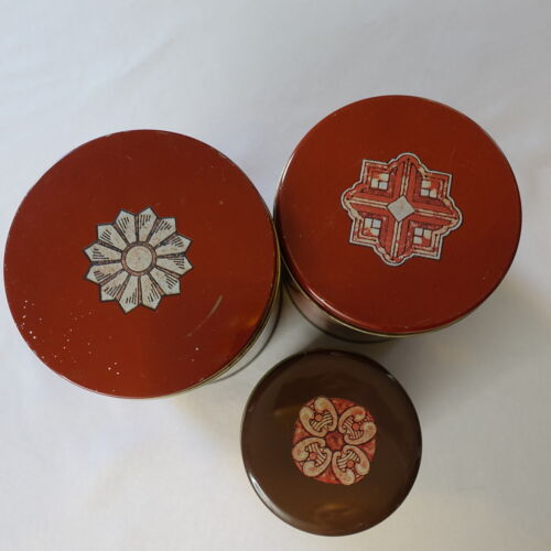 Set 3 pezzi barattoli vintage marca soffice Ballonoff lattine tè zucchero caffè bevande USA - Foto 2 di 7
