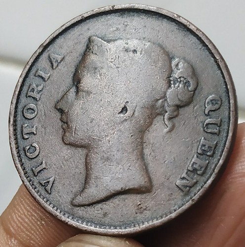 Malaysia, Straits Settlements, 1 Cent, Victoria, 1845, KM# 3, Copper  (B-521) - Bild 1 von 2