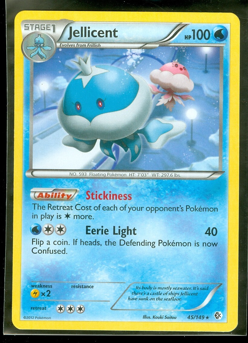 Pokemon JELLICENT 45/149 Boundaries Crossed - RARE - NEAR MINT