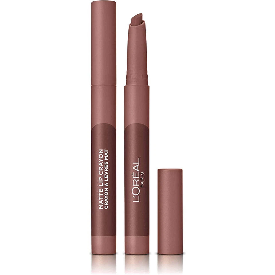 L'Oreal Paris Infallible Lip Crayon, Nude Lipstick, 100 Lavender Honey