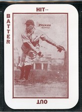 1913 National Game WG5 Baseball Reprints - Joe Tinker - Cincinnati Reds