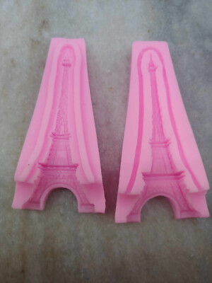 Eiffel Tower Mold-Silicone New in Package 4.25x2x2'' Pink Made in China