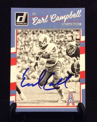 earl campbell autographed football