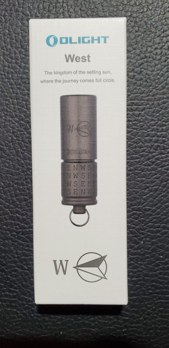 Olight i1R 2 Pro Cardinal Directions West NEW Keychain Flashlight - Picture 1 of 2