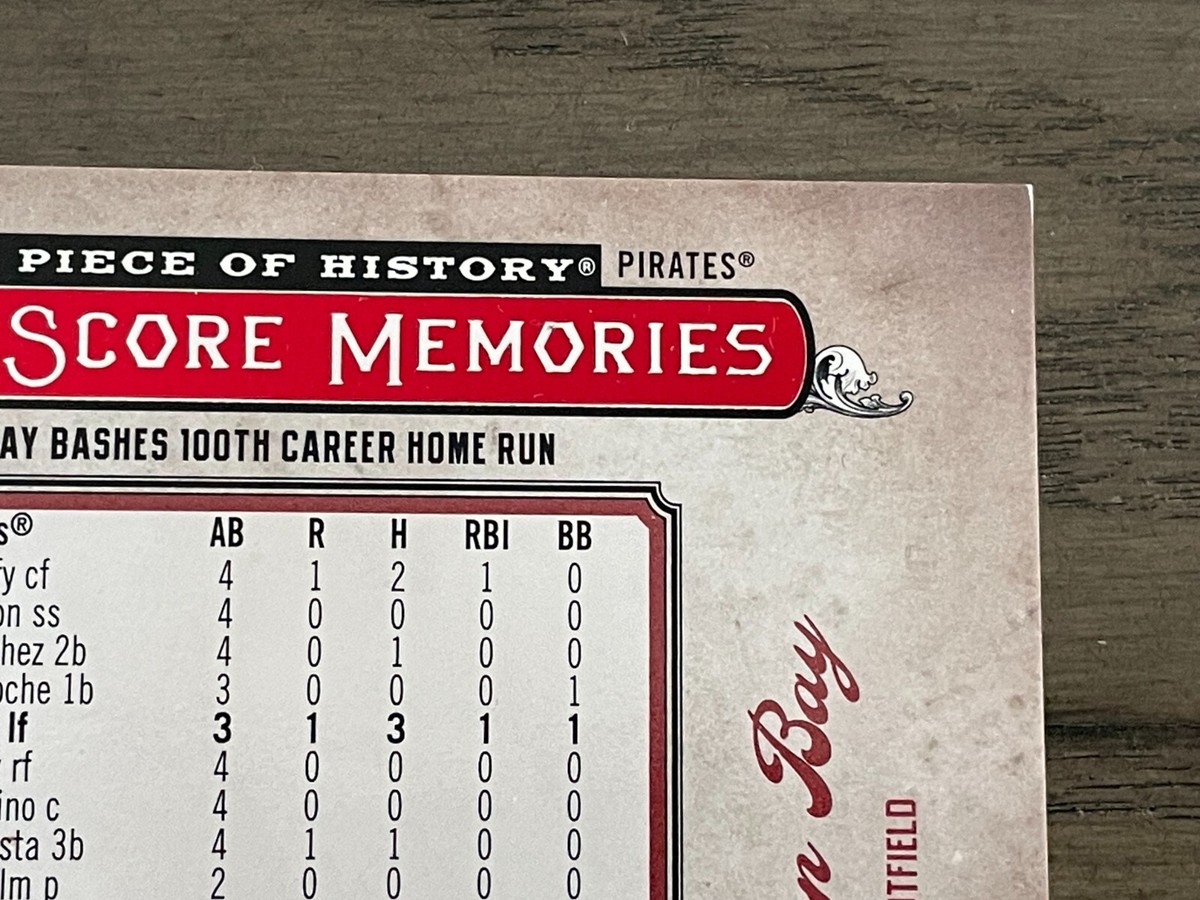 2008 UD A Piece of History Bos Score Memories Jersey Red