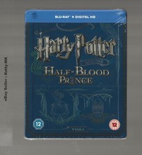 HARRY POTTER AND THE HALF-BLOOD PRINCE - UK EXCLUSIVE BLU RAY STEELBOOK - NEW