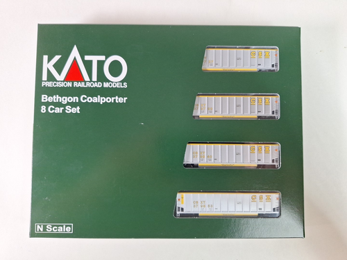 KATO 1064632 N Bethgon Coalporter W Coal Load 8 Car Set CSX 106-4632 NIB - Picture 2 of 4