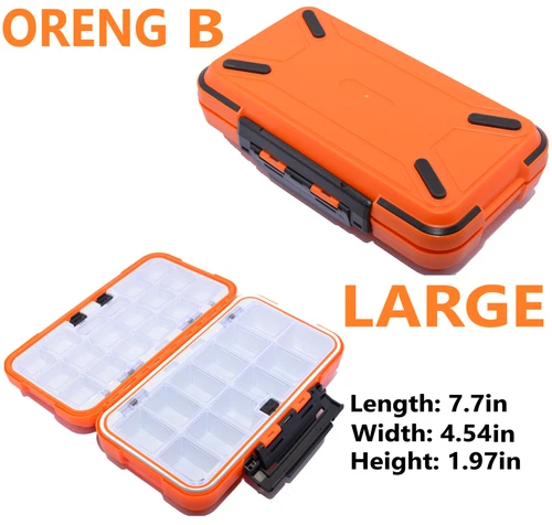1x Fishing Lure Bait Tackle 2 Layer Storage Box Case Waterproof Compartments NEW - Picture 60 of 150