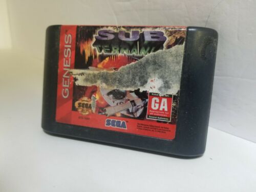 SUB-TERRANIA game for Sega Genesis Cleaned/Tested J24 - Picture 1 of 3