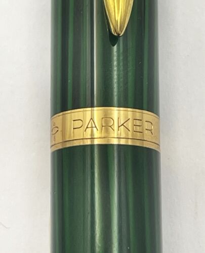 Parker 75 Laque / Laquer Green Malachite Fine Fountain Pen 14K FRANCE - Picture 5 of 7