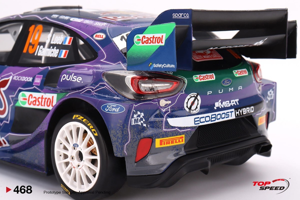 Top Speed 1:18 Ford Puma Rally1 #19 M-Sport Ford WRT 2022