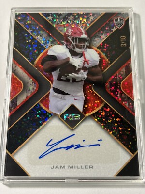2024 Wild Card Jam MILLER Mania Rookie AUTO 3/10 Sparkle ALABAMA