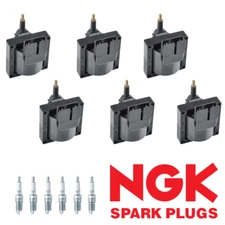 6 Ignition Coil & NGK Spark Plugs for 1988-1994 Ford Ranger 3.0L V6 FD478