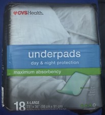 CVS Health Underpads 23  x36" - 18Count - Scented Disposable Sheets/Incontinence