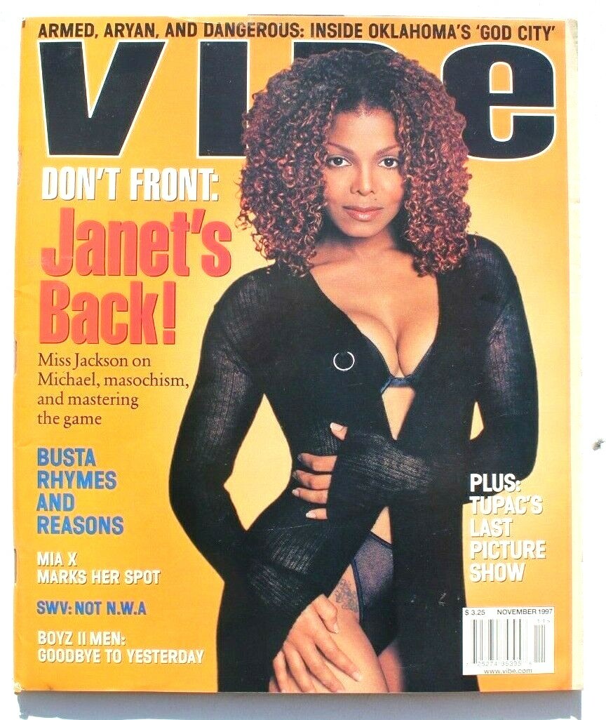 VIBE Magazine November 1997 Janet Jackson Busta Rhymes Tupac