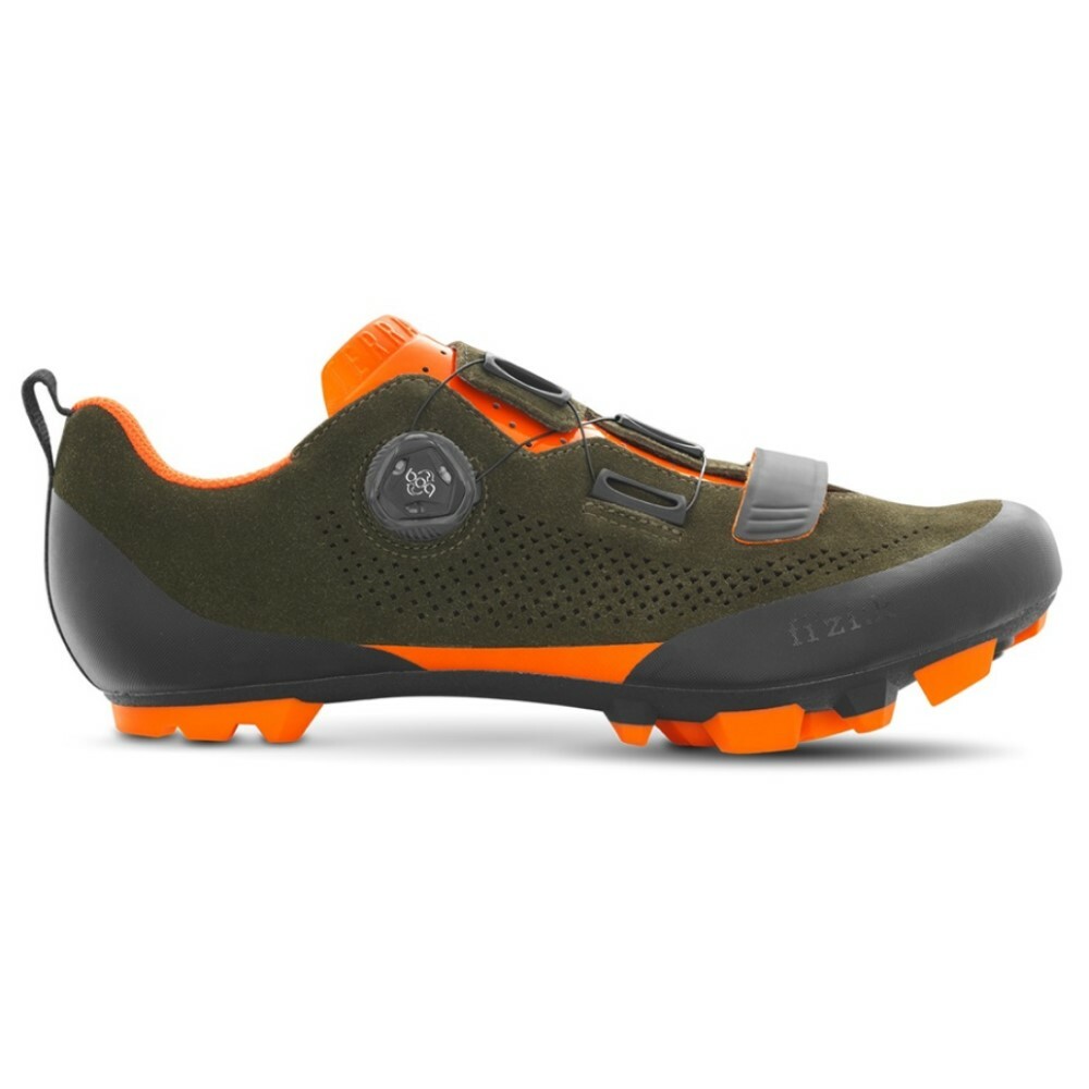 Fizik X5 Terra - Suede Military Green / Orange Fluo - EU 39.5