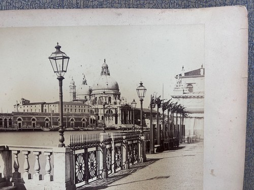 Antique Carlo Ponti Venezia Photo Public Garden Venice Santa Maria Della Salute - Picture 6 of 9