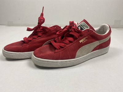 puma clyde red buffalo plaid