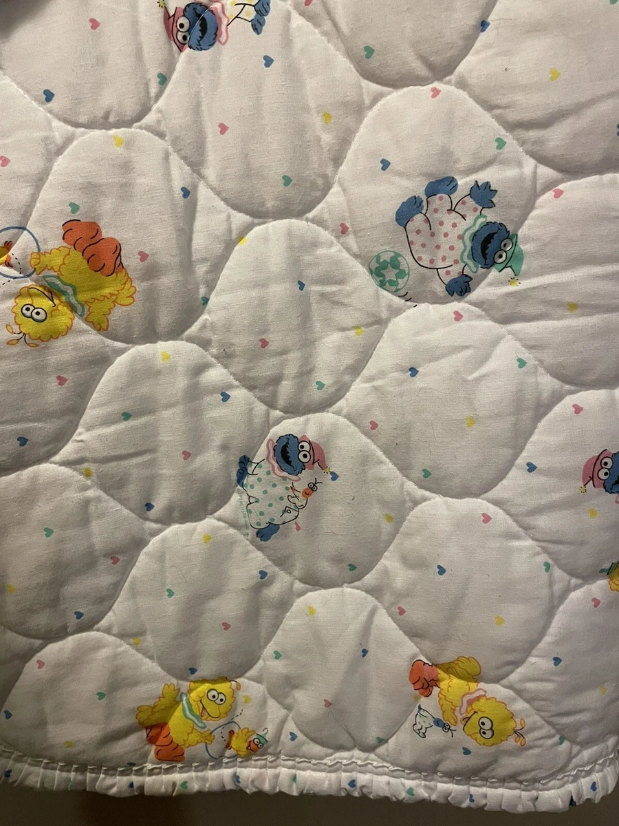 Vintage sesame online street baby blanket