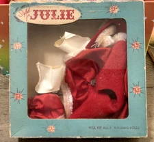 RARE VINTAGE 1950'S JULIE OUTFIT UNUSED SKATING SET A&H DOLL CO. FOR 8"  DOLLS