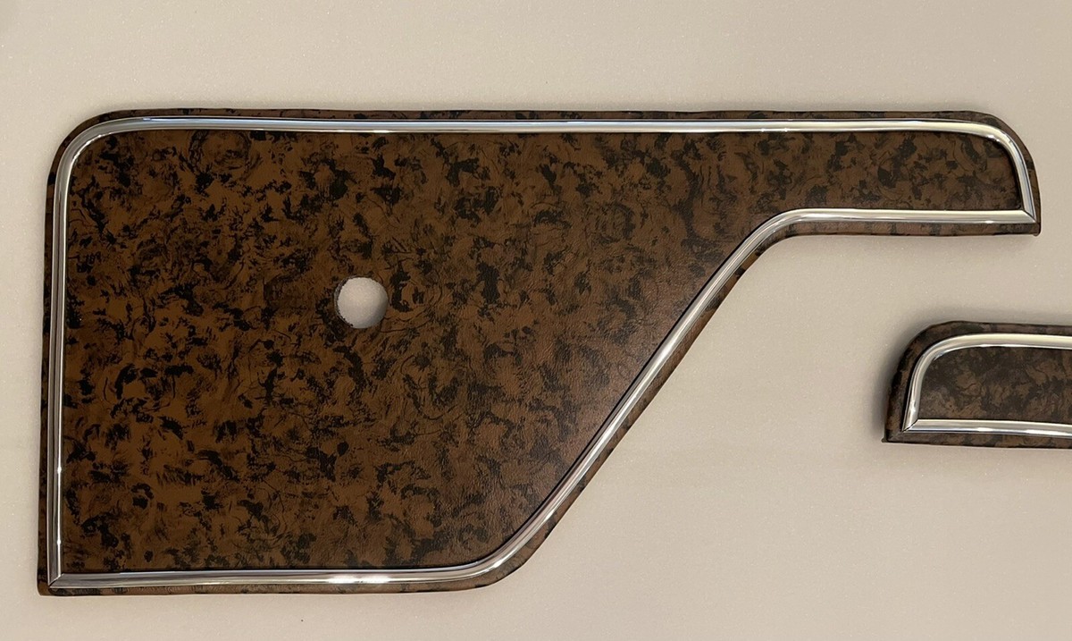73-79 Ford Truck Crew Cab Replacement Door Insert Panels Burl-wood