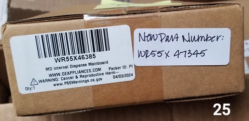 GE OEM Refrigerator Control Board WR55X47345 - Picture 2 of 3