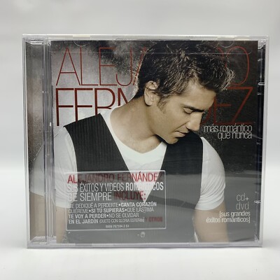 Alejandro Fernandez Mas Romantico Que Nunca CD + DVD 2010 ft Gloria Estefan New