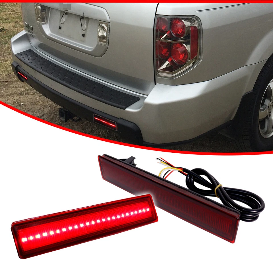 Luces de señal secuencial LED freno trasero reflector trasero Honda Pilot 2006-2008 Foto 3 de 4