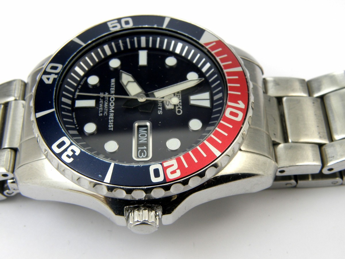 Gents Seiko 5 Pepsi Automatic Watch 7S36-03C0 - 100m | eBay UK