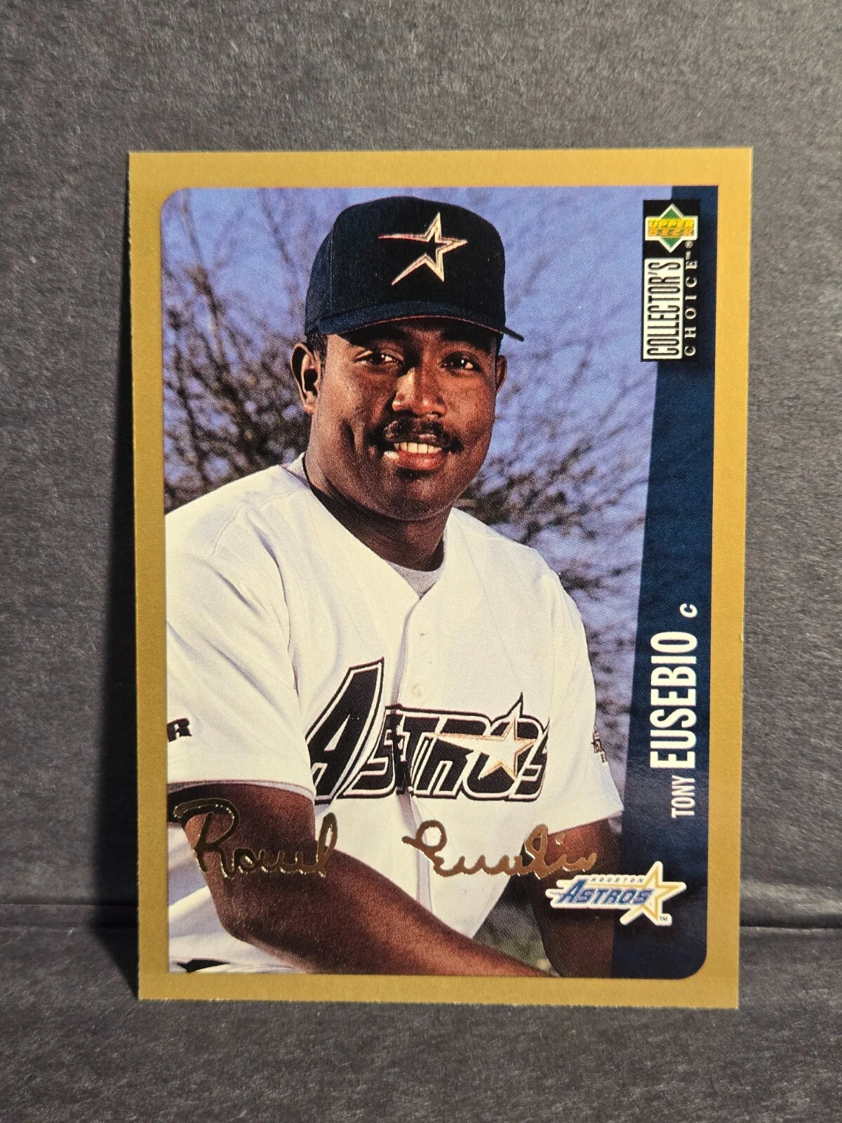 1996 Upper Deck Collector's Choice GOLD SIGNATURE Tony Eusebio # 563