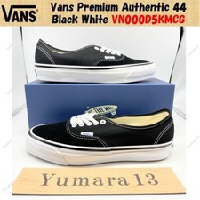 Vans Premium Authentic 44 Black White VN000D5KMCG Men's Size