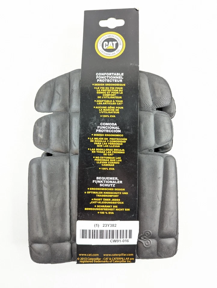 Наколенники CAT Caterpillar — черные — 1 пара — сверхпрочное рабочее снаряжение - Изображение 2 из 2