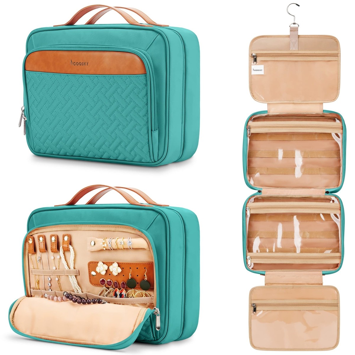 Travel Hanging Toiletry Bag for Women, Cruise Ship Essentials, with Jewelry O... | eBay Travel Hanging Toiletry Bag for Women, Cruise Ship Essentials, with Jewelry O... | eBay