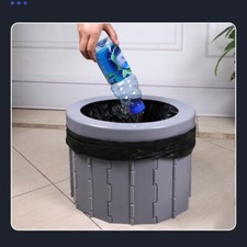 Folding Camping Toilet Portable Outdoor Emergency Potty for Trips Jam