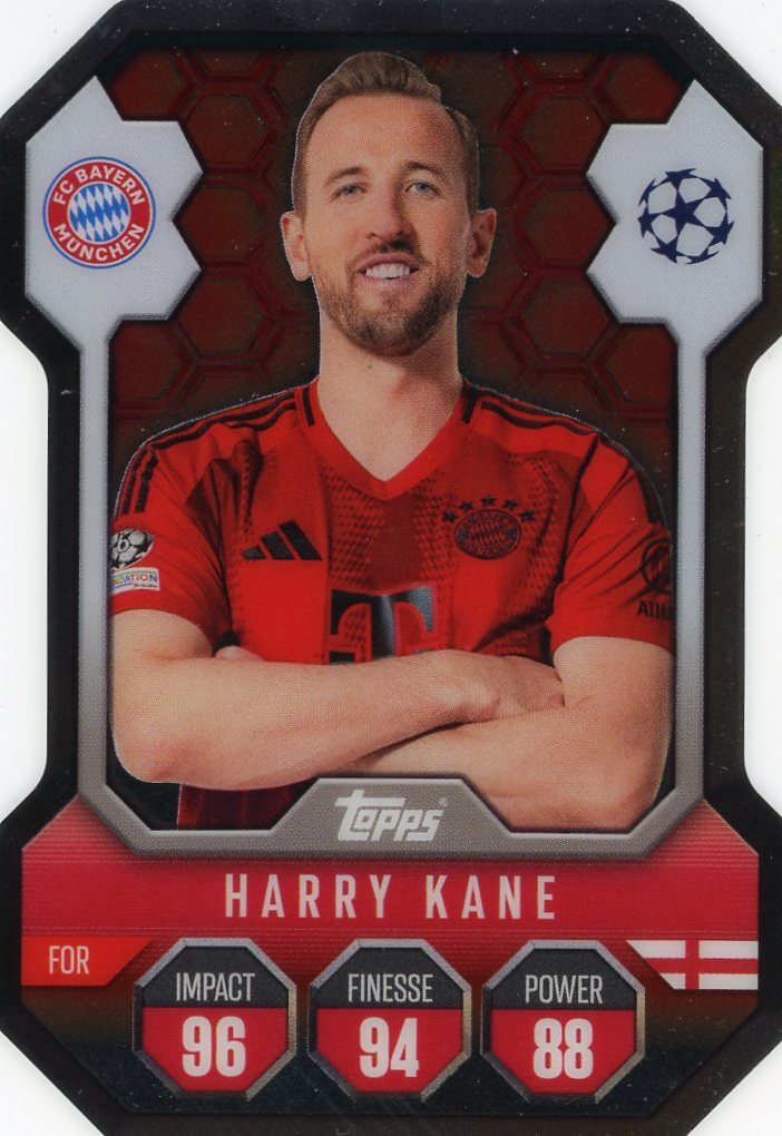 Panini MERLIN HARRY KANE サインカード 25/25シリ 2023-24 Topps Merlin Uefa Club Competitions - Merlin's Match