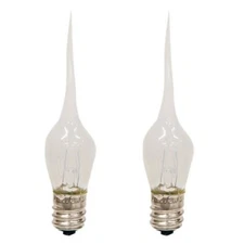 Silicone Dipped 3 Watt Clear Silicone  Bulbs 2 Pack M00951 Incandescent