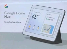 Brand New Sealed ⚪ Google Home Hub ⚪  Google Assistant in Chalk - GA00515-US