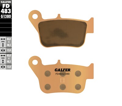 Bremsbeläge Galfer FD483G1380 Sinter-Metall SCOOTER hinten 12mm für SYM Maxsym