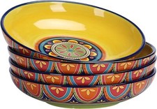 Ceramic 35 oz. Serving Bowls, Set of 4, Microwave and Dishwasher Safe