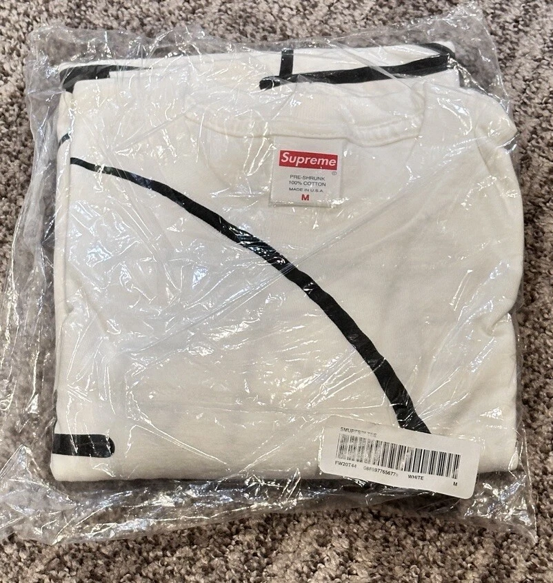 T shirt moyen SUPREME x Schtroumpf’s ™️ TEE SS20, taille M   logo boîte blanche authentique