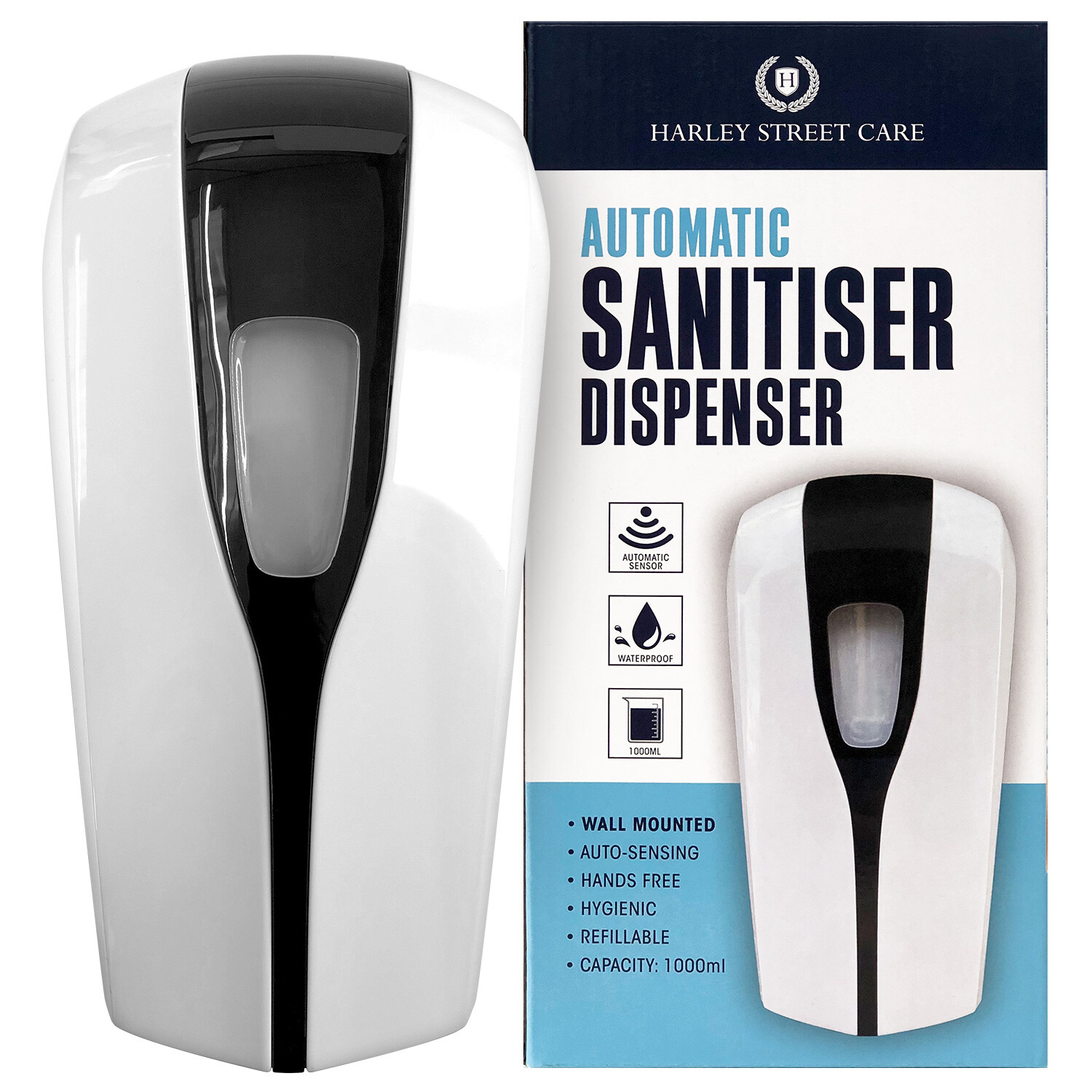 HSC Automatic Soap & Hand Sanitiser Gel Dispenser 1000ml Capcity Wall Mounted