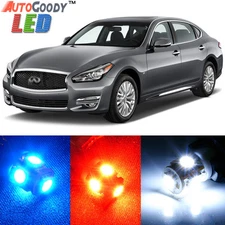 16 x Premium Xenon White LED Light Interior Package Kit for Infiniti Q70 + Tool