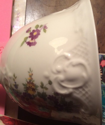 Porcelain Bell Large Dinner Hammersley Spode Bouquets Embossed Bone China - Picture 12 of 12