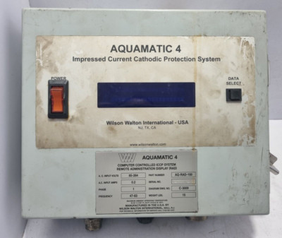 Wilson Walton International AQ-RAD-100 Impressed Current Cathodic Protection Sys