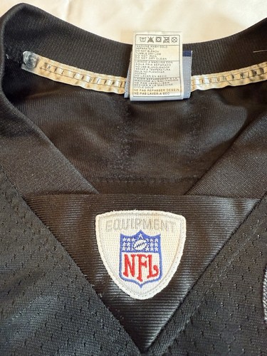 VTG Reebok On-Field NFL Pittsburgh Steelers #86 Hines Ward Home Jersey Black LG - Picture 11 of 16