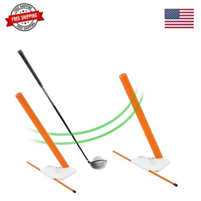 Golf Swing Training Aid - Alignment Discs & Rods | Corrects Setup, Posture, S...