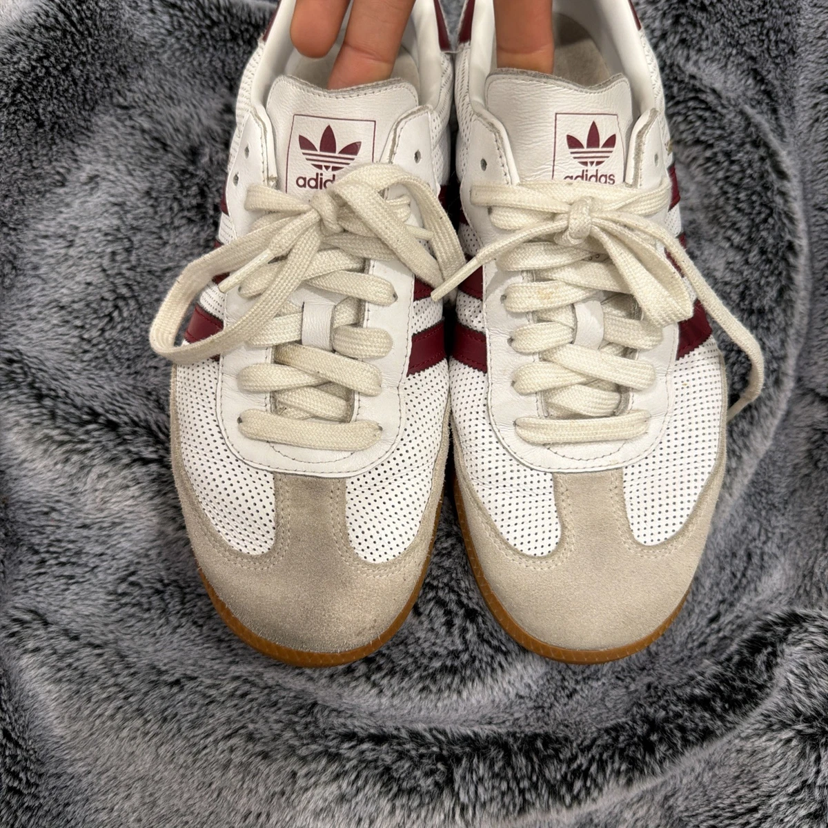 adidas Sporty & Rich x Samba OG White Core Burgundy | eBay