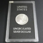 1882-S Morgan Silver Dollar BU Uncirculated - Vintage U.S. Mint Hard Pack Holder