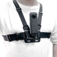Adjustable Chest Mount Harness for Insta360 X5 X4 X3 X2 X ACE Pro ONE RS R... 