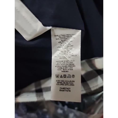 Ann Taylor Curvy Fit Straight Skirt 10 Blue Plaid Faux Leather Trim Round Hem - Picture 6 of 10